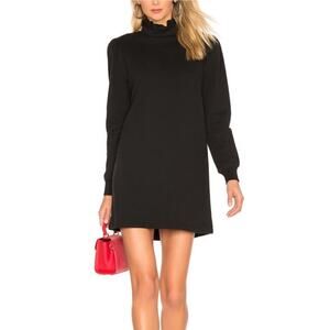 Studio Collection By David Lerner Vanessa Mock Neck Dress Size M Medium Black
